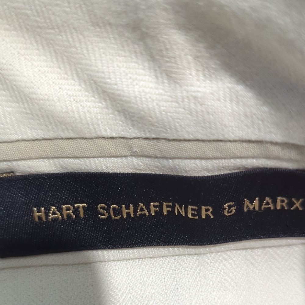 Hart Schaffner Marx Cream Trousers - Picture 4 of 5